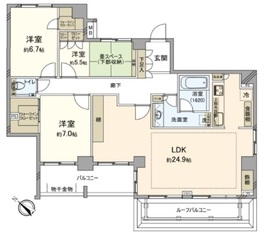 パルサージュ文京千石 7階 間取り図