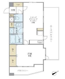 シティハイツ馬込 4階 間取り図