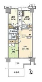 プラウド東陽町 1階 間取り図