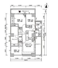 東雲キャナルコートCODAN 19-606 間取り図