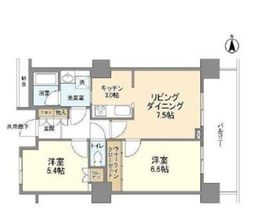 豊洲シエルタワー 17階 間取り図