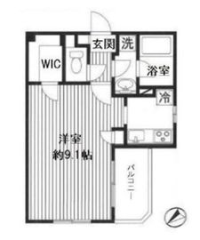 クリオ恵比寿弐番館 2階 間取り図