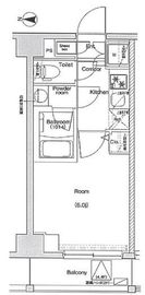 プレミアムキューブ品川ウエスト 5階 間取り図