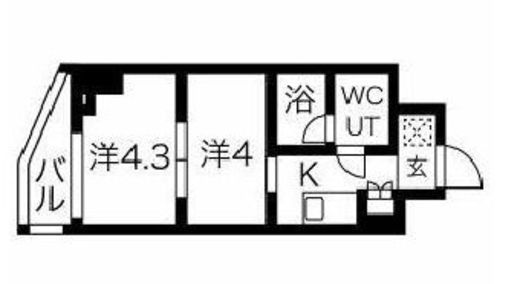 スパシエ蒲田グランドタワー 13階 間取り図