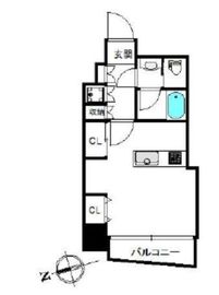 アクシア新宿御苑 7階 間取り図