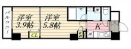 CLASSEUM飯田橋 (クラシアム飯田橋) 212 間取り図