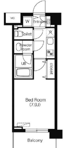 エミリブ下落合 203 間取り図