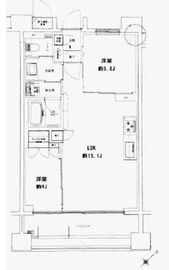 イニシア築地レジデンス 603 間取り図