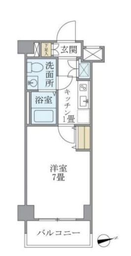 リアルスウィート三軒茶屋 406 間取り図