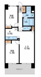 レジディア南千住 608 間取り図