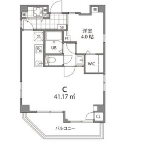 クーカイ・テラス中目黒 701 間取り図
