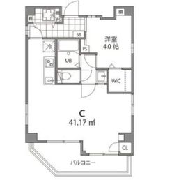 クーカイ・テラス中目黒 701 間取り図