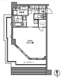 カスタリア高輪 613 間取り図