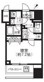 コンシェリア神楽坂 8階 間取り図