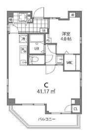 クーカイ・テラス中目黒 801 間取り図