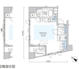 オーキッドレジデンス六本木 307 間取り図