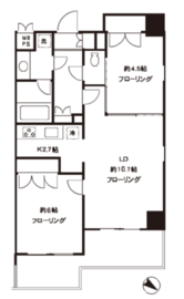 エピック東日本橋レジデンス 5階 間取り図