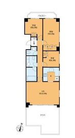 朝日目黒マンション 3階 間取り図