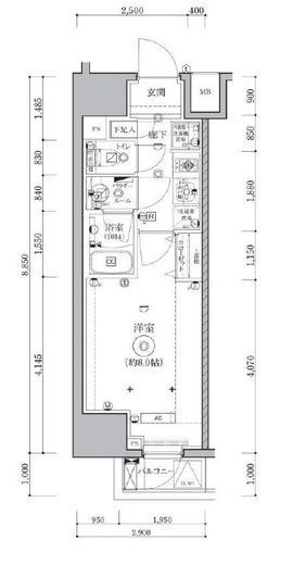 QUALITAS秋葉原 (クオリタス秋葉原) 201 間取り図