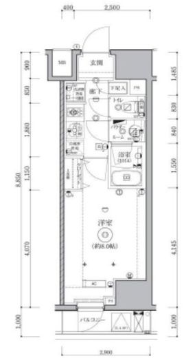 QUALITAS秋葉原 (クオリタス秋葉原) 402 間取り図