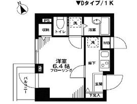 レキシントン・スクエア曙橋 704 間取り図