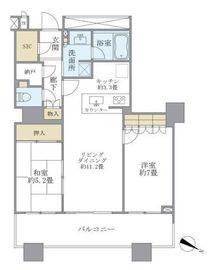 ブリリアマーレ有明 16階 間取り図