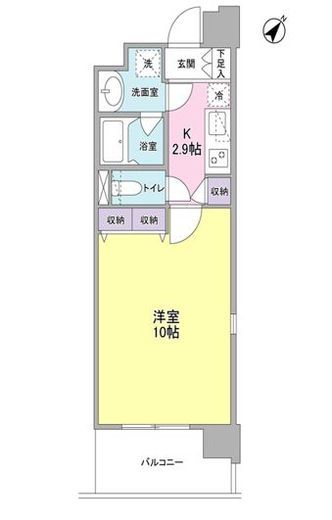 プロスペクト東雲橋 608 間取り図