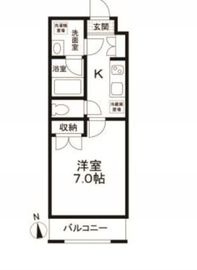 エルミタージュ早稲田町 502 間取り図