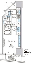 バウスフラッツ品川キャナルサイド 204 間取り図