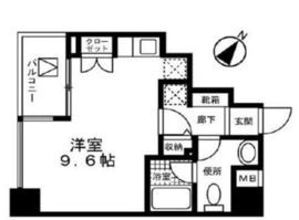 メルヴェーユ日本橋浜町 203 間取り図