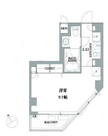 エスセナーリオ虎ノ門 202 間取り図
