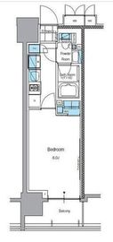 ルフォンプログレ上野入谷フロント 403 間取り図