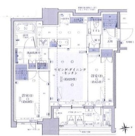 クラッシィハウス大手町 8階 間取り図