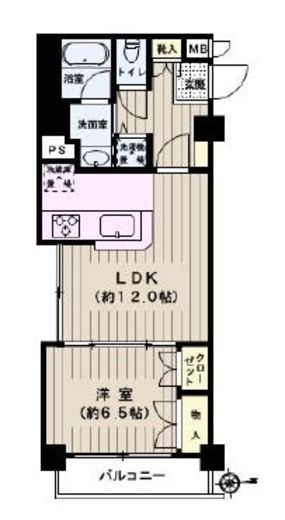 クオリア小石川 10階 間取り図