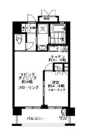 東五反田レジデンス 4階 間取り図