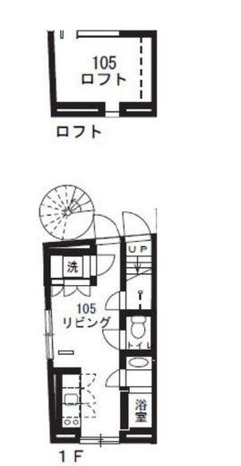ファーレ代々木上原2 105 間取り図