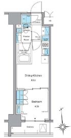 ルフォンプログレ上野稲荷町 1102 間取り図