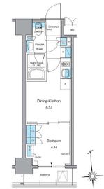ルフォンプログレ上野稲荷町 904 間取り図