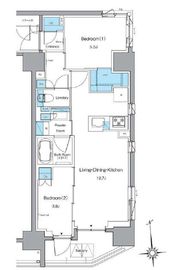 ルフォンプログレ上野稲荷町 1506 間取り図