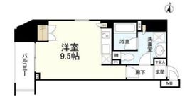 東急ドエルグラフィオ広尾 5階 間取り図