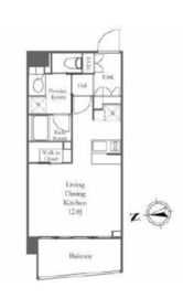 プラウド銀座一丁目 9階 間取り図