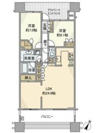 東京メガシティ 9階 間取り図