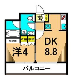 フレンシア南品川 207 間取り図