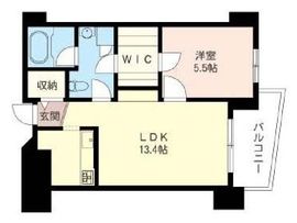 エスティメゾン恵比寿2 702 間取り図