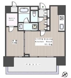 アデニウム東神田 8階 間取り図