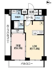 プレール・ドゥーク本所吾妻橋Ⅴ 6階 間取り図