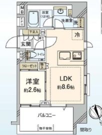 ラコント早稲田 3階 間取り図