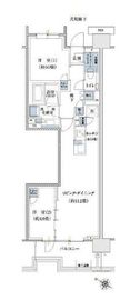 プラウド高田馬場 1階 間取り図