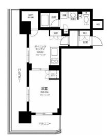 プラウドタワー亀戸 4階 間取り図
