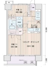 エスティメゾン豊洲レジデンス B1313 間取り図